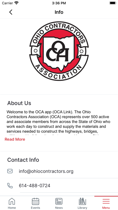 OCA Link Screenshot