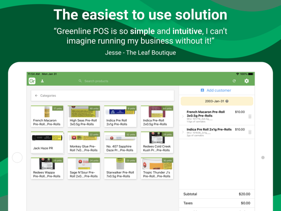 Greenline POS app screenshot 2