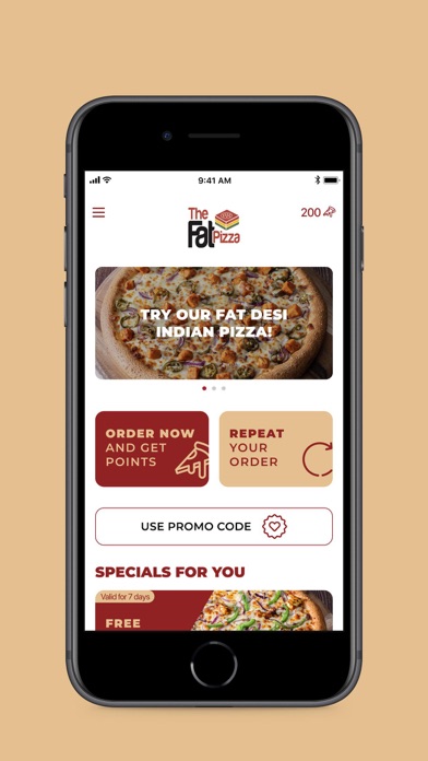 Fat Pizza App Screenshot 2 - AppWisp.com Fat Pizza App Screenshot 2 - AppWisp.com