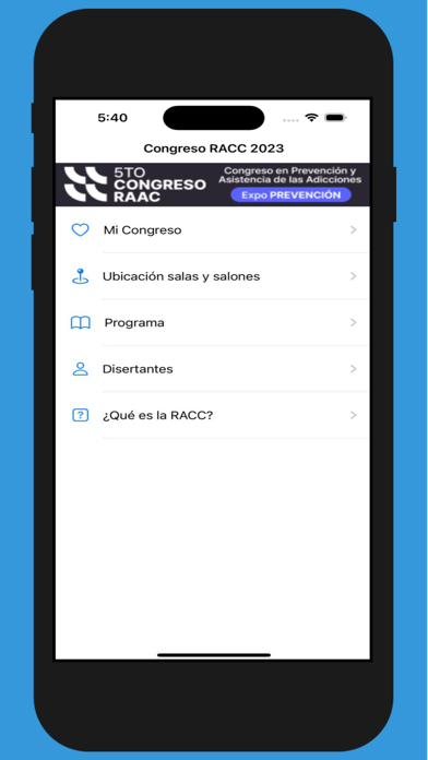 Screenshot #1 pour Congreso RAAC 2023