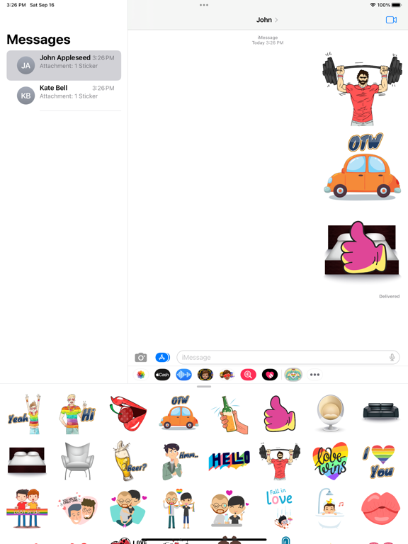 Screenshot #5 pour Gay Muscle Life Stickers