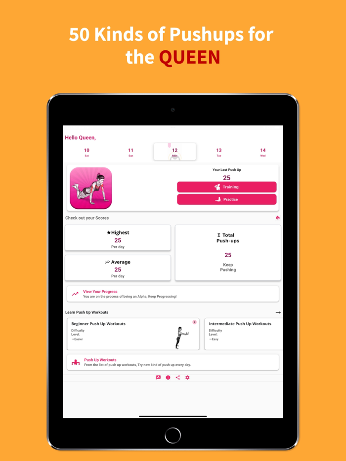 AlphaQueen Pushup Trainer