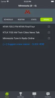 minnesota football schedules iphone screenshot 4