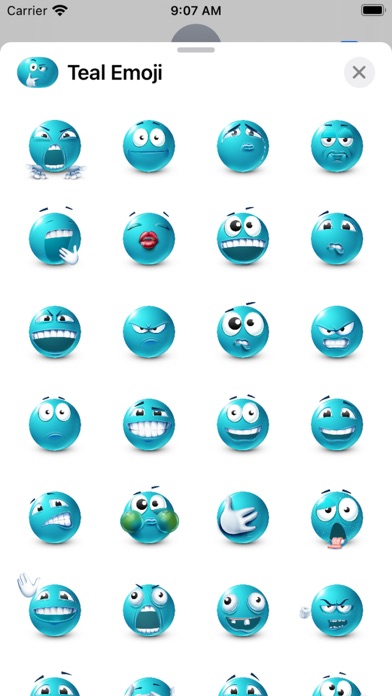 Teal Emoji Screenshot