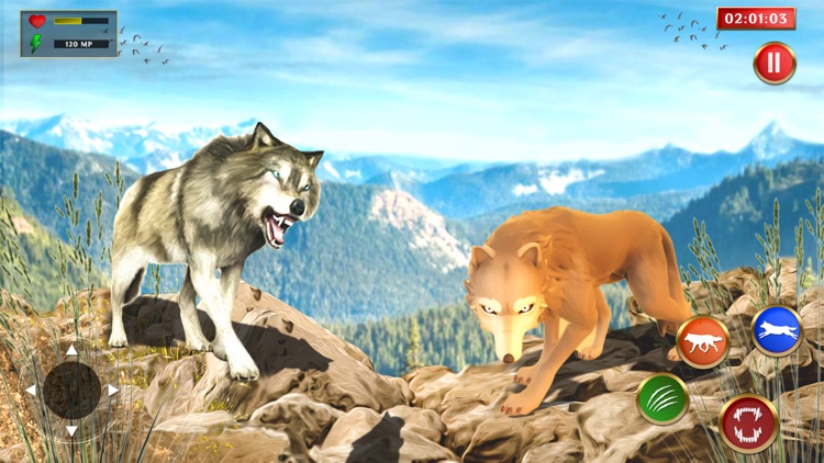 Wild Wolf Jungle Simulator 3d