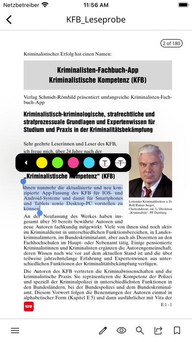 Kriminalisten Fachbuch - KFB Screenshot