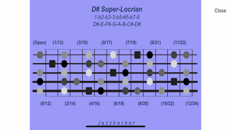 #8. Jazzhacker Scales for 5x Bass (iOS) 게시자: Jazzhacker LLC