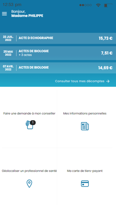 Mutuelle de la Corse Screenshot