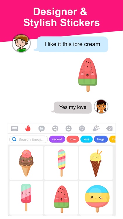 Ice Cream Emoji Stickers!