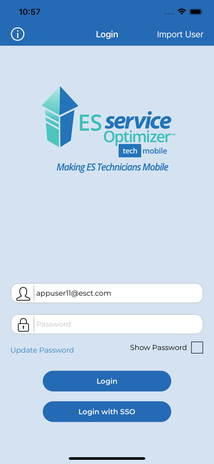 ES Service Optimizer Mobile