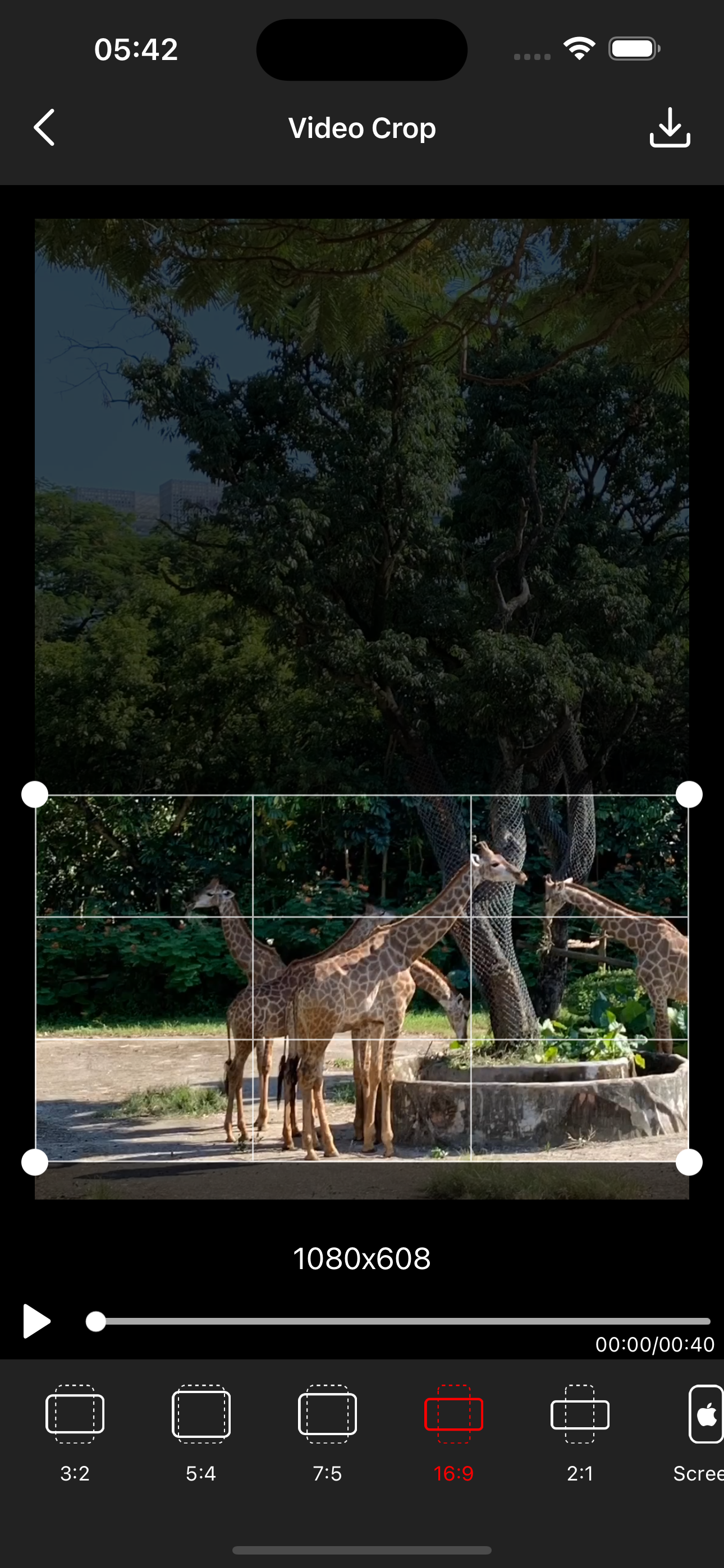 Video Crop - Resize Video