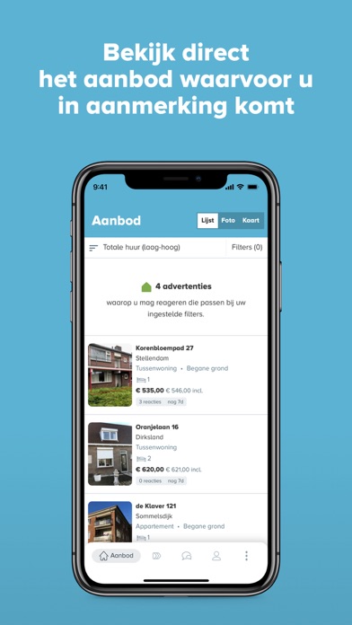 Woningaanbod Oost West Wonen Screenshot