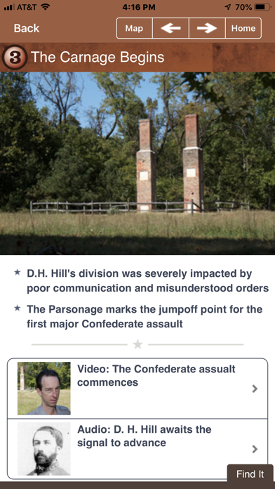 Malvern Hill Battle App Screenshot