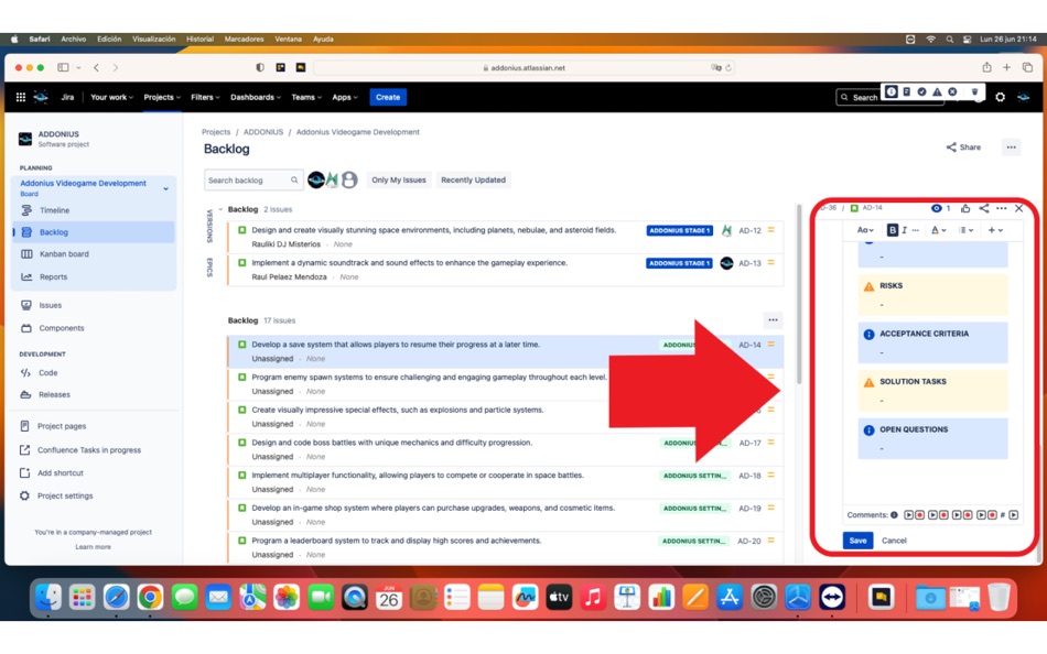 #1. Description Templates for Jira (macOS) 来自: Tecnofor Solutions