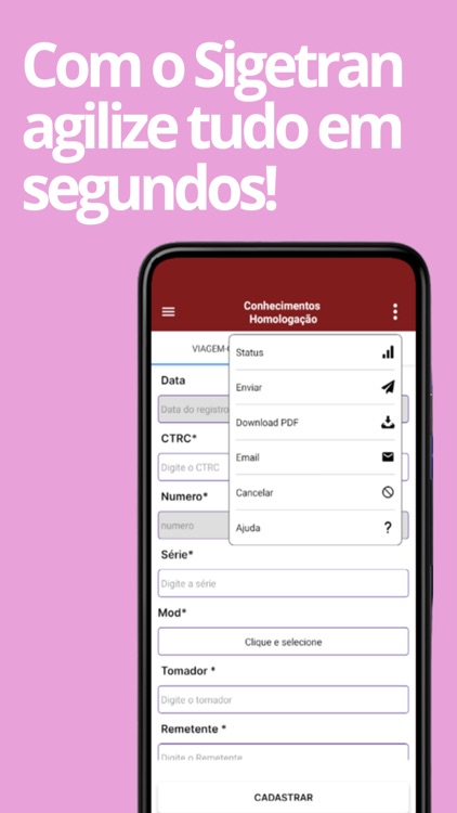 Sigetran: CT-e e MDF-e