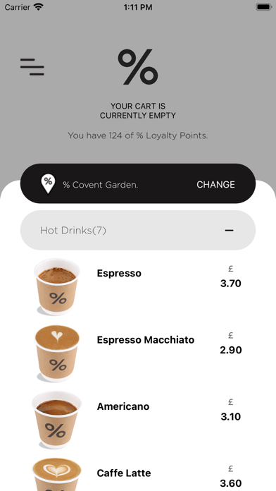 Screenshot #1 pour % ARABICA UK