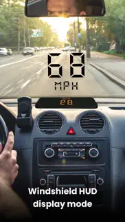 speedometer: hud speed tracker iphone screenshot 2