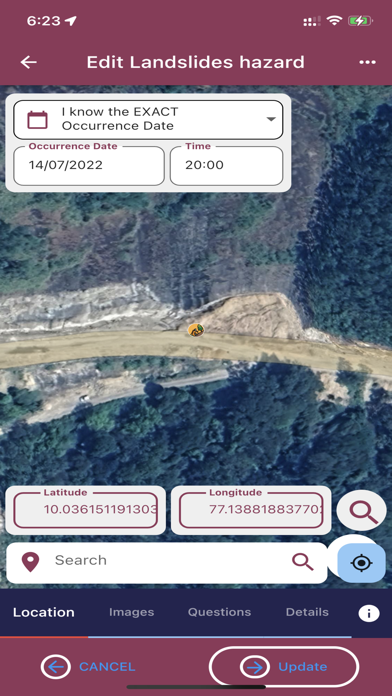 Landslide Tracker Screenshot