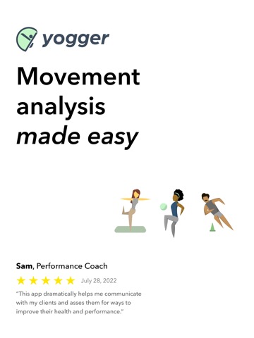 Yogger: Movement Analysis Appのおすすめ画像1