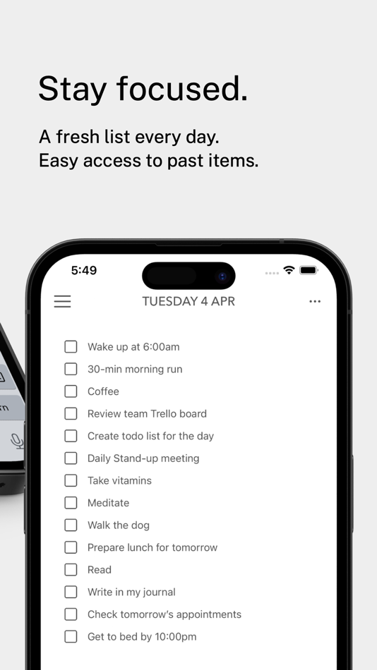 #3. DailyList: Daily ToDo List (iOS) 由: Ben Reynolds
