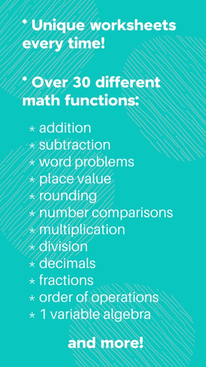 Math Worksheet Maker