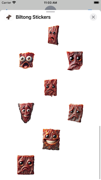 Screenshot #3 pour Biltong Stickers