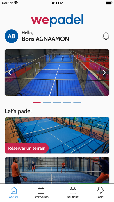 WePadel, Abidjan Screenshot
