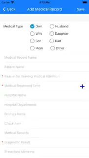 medical record manager app iphone screenshot 2