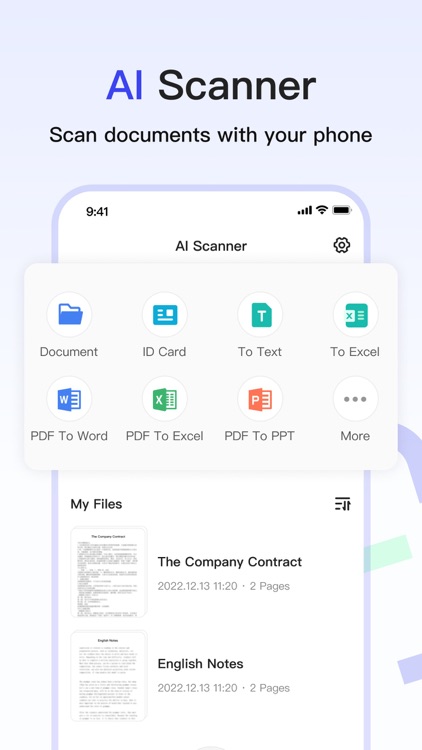 AI Scanner: PDF Scan & Convert