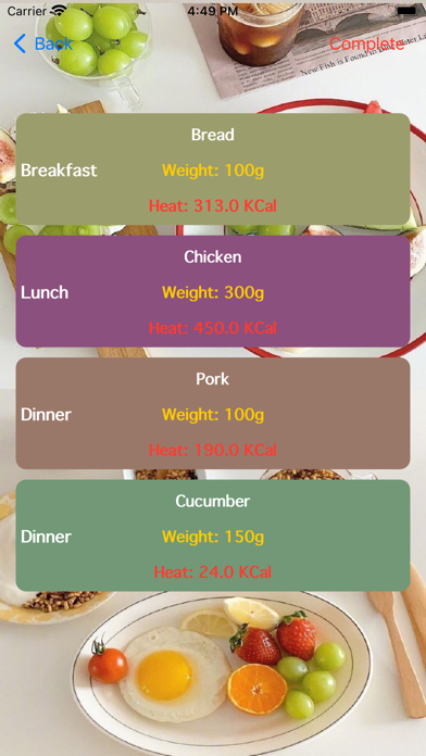 ThreeMealsDayCal Screenshot