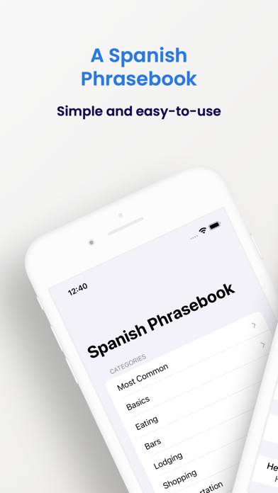 Spanish Phrasebook (Travel) Screenshot