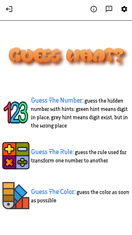 Guess What?-Math & Color Games