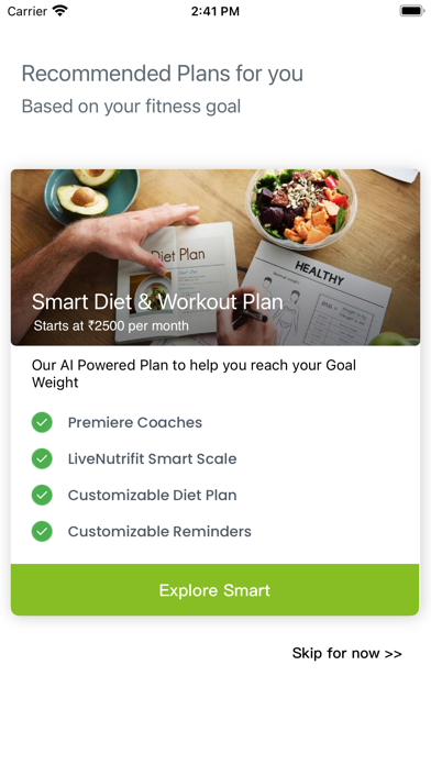 LiveNutriFit Weight Loss Coach Screenshot