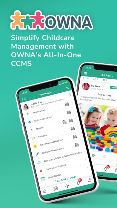 OWNA Childcare App Screenshot