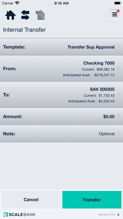 Scale Bank MN Business Screenshot