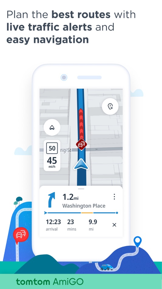 TomTom AmiGO GPS Maps, Traffic - 9.445.1 - (iOS)