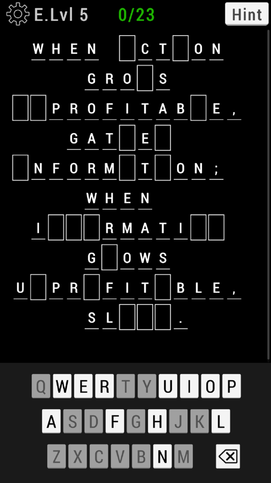 #3. Cryptogram Cryptoquote Puzzle (iOS) By: Hieu Hoang