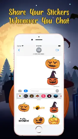 Game screenshot Halloween Sticker Emojis hack