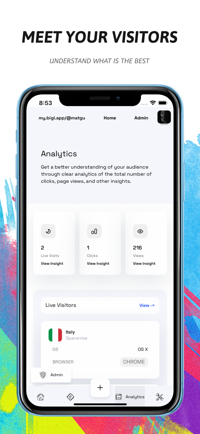 Bigl - Bio Page Builder