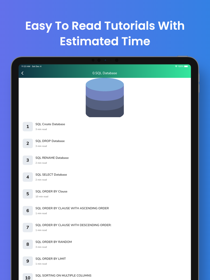 Learn SQL Database Programming