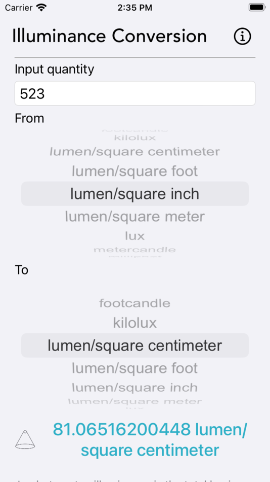 #6. Illuminance Conversion (iOS) 由: Nitrio