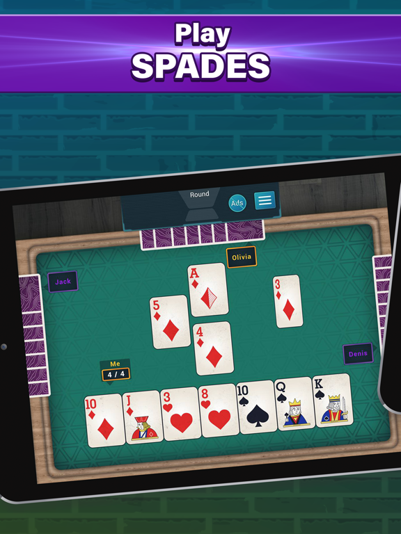 Screenshot #4 pour Spades - Classic Card Game