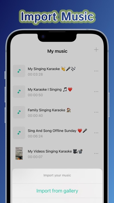Karaoke offline music player Screenshot