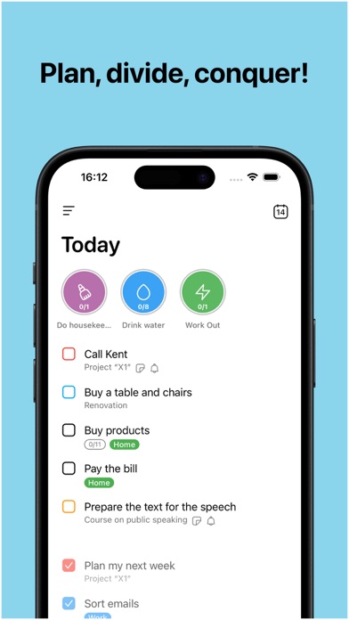 Quidone: to-do list & habits Screenshot