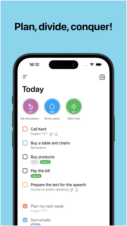 Quidone: to-do list & habits