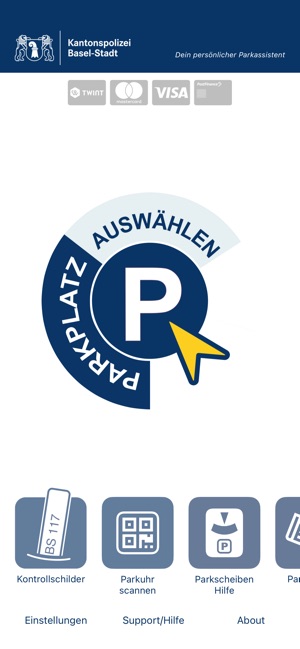 Justiz- und Sicherheitsdepartement des Kantons Basel-Stadt - «ParkSmart  Basel»: Komfortabel Parkieren per App