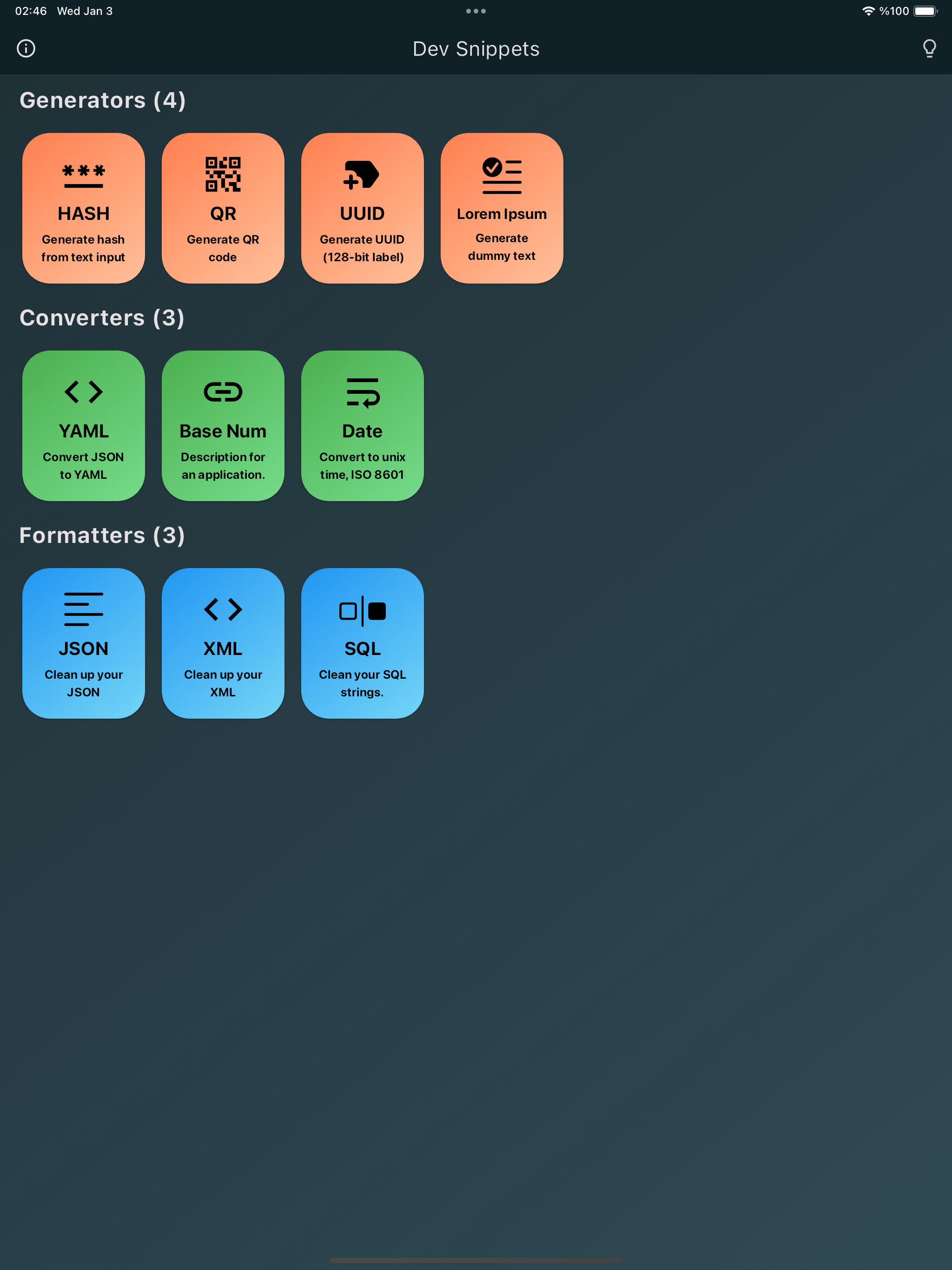 Dev Snippets