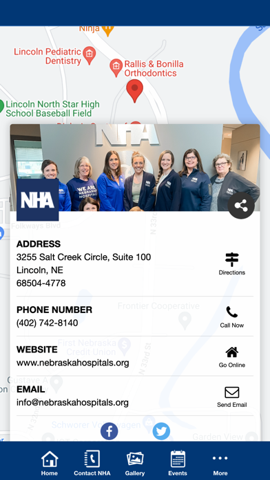 Nebraska Hospital Association Screenshot