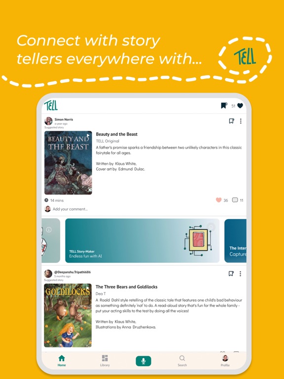 TELL - A world of stories iPad screenshot 8 - Book app