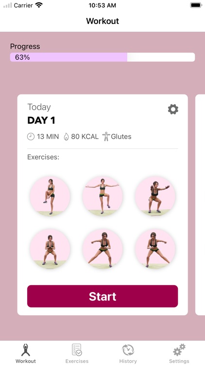 Glutes Butt Workout Home Plan